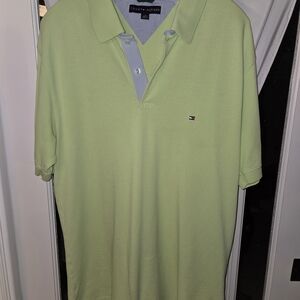 Tommy Hilfiger Men's Light Green Polo Shirt